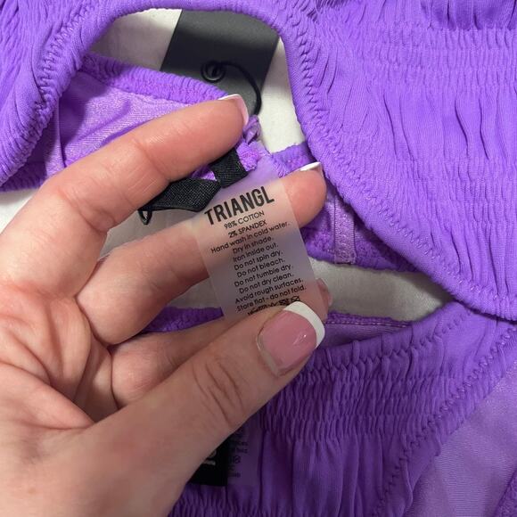 NEW Triangl Este Bikini Top in Scorch Purple Size Medium/XL - Picture 6 of 6